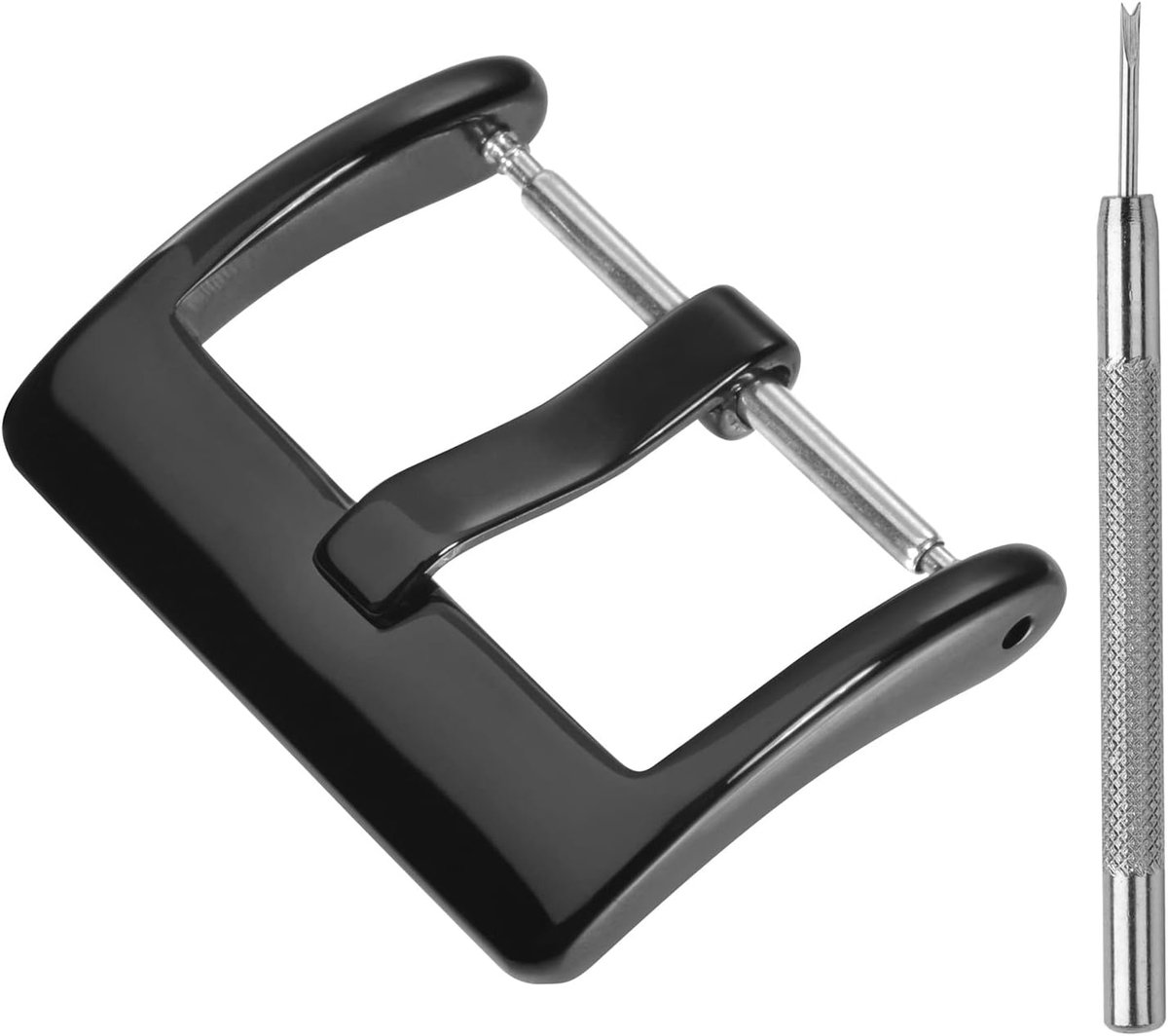 Horlogebandjes, vervangende gesp, roestvrijstalen sluiting voor smartwatchbandjes, kleur en breedte naar keuze