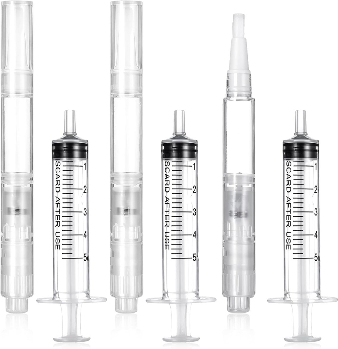 Navulbare lakstiften, markeerstiften, 3 ml, vulbare reparatiestiften, penseelstiften met spuit, set, waterpenseelstift, lege waterpenseel, stiften, verfpen, muurverf, repareren, meubels, behang