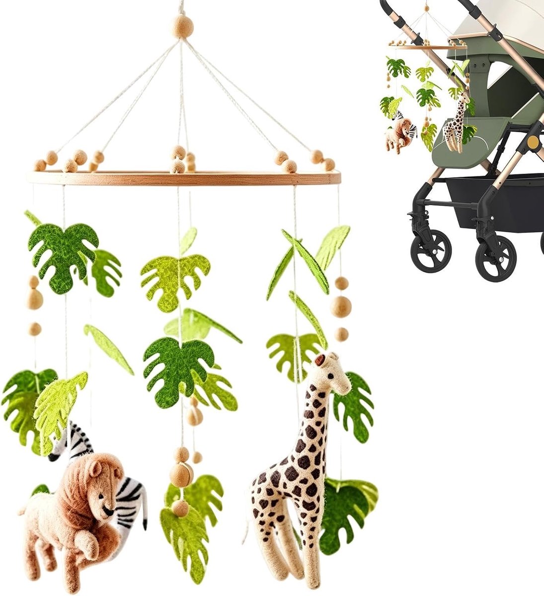 Babymobiel voor Jongens Dierenvormen voor Kinderen | Schattige kinderkamermobiel voor Jongens Meisjes Thuis Slaapkamer Woonkamer Speelkamer Kinderdagverblijf Bedtijd Reizen