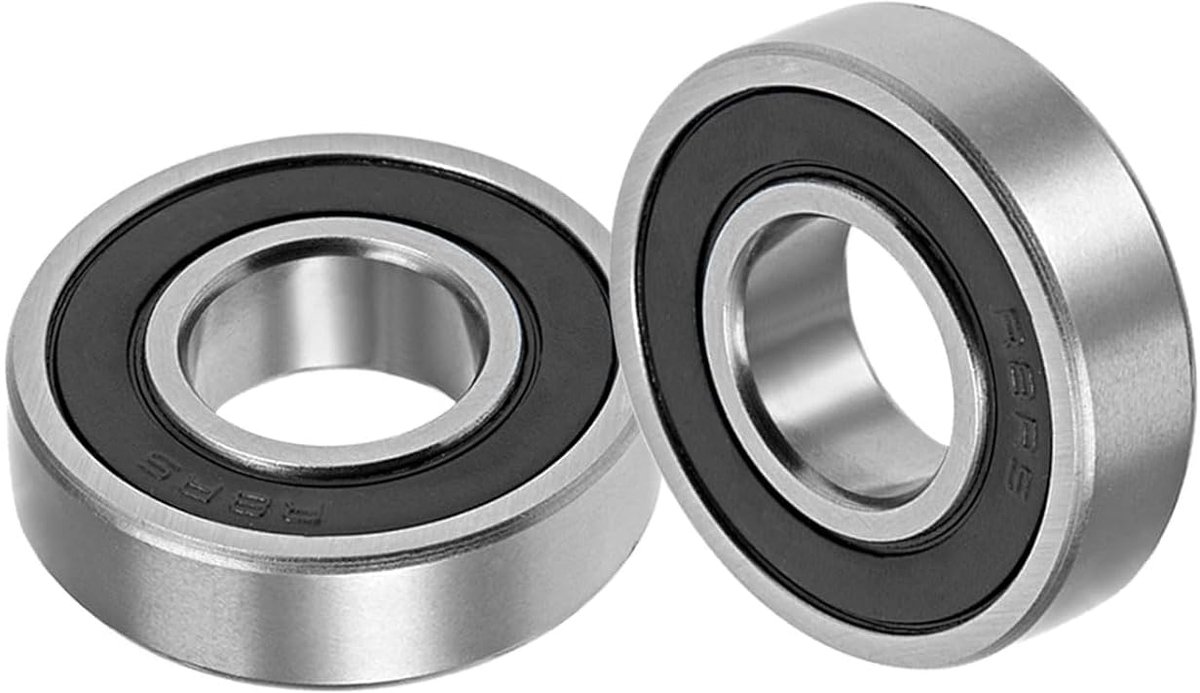 Lagers, 2 stuks, 1/2 inch x 1-1/8 inch x 5/16 inch, chroomstalen kogels voor motoren, machieedschap-transmissie, lagergebruik, dubbel afgedicht