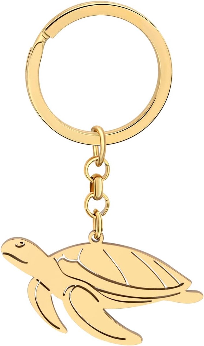 Zeeschildpad Sleutelhanger Satinless Staal Schildpad Sleutelhanger Charms Oceaan Geschenken Voor Vrouwen Meisje Key Reistas Decoraties