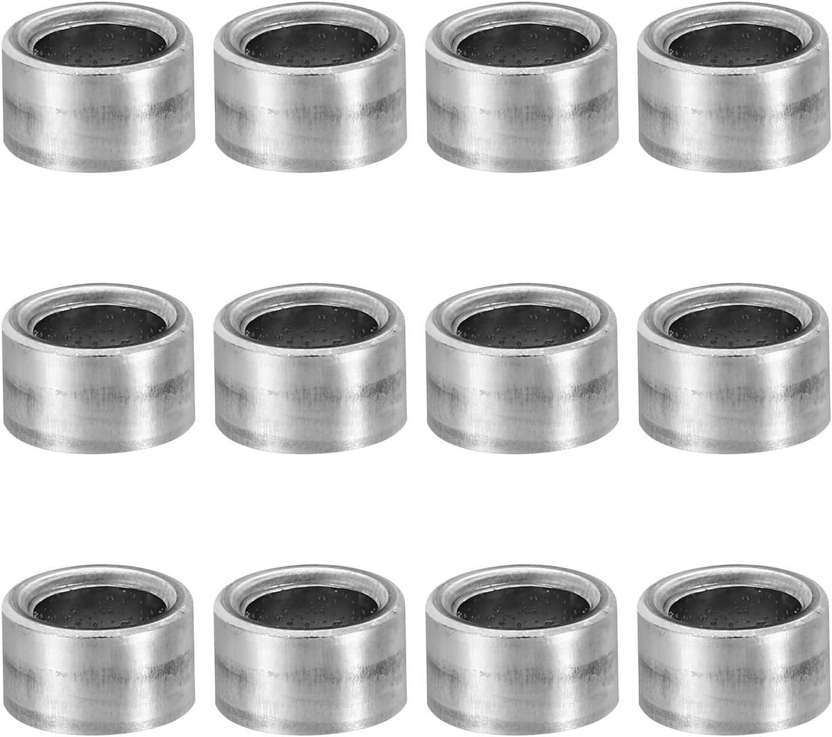 M8 Stalen afstandhouders, 24 stuks metalen afstandhouders staal 8 mm ID x 12 mm OD x 7 mm L koolstofstaal spacer schroef afstandhouder ronde voor 5/16 inch of M8 schroefbouten
