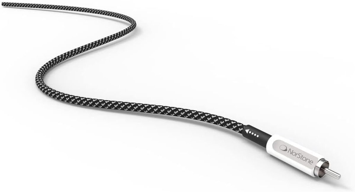 RCA kabel subwoofer 2 meter - zilver vergulde OFC koperen geleider - goud vergulde cinch kabel - optimaal geluid - SnelShoppen