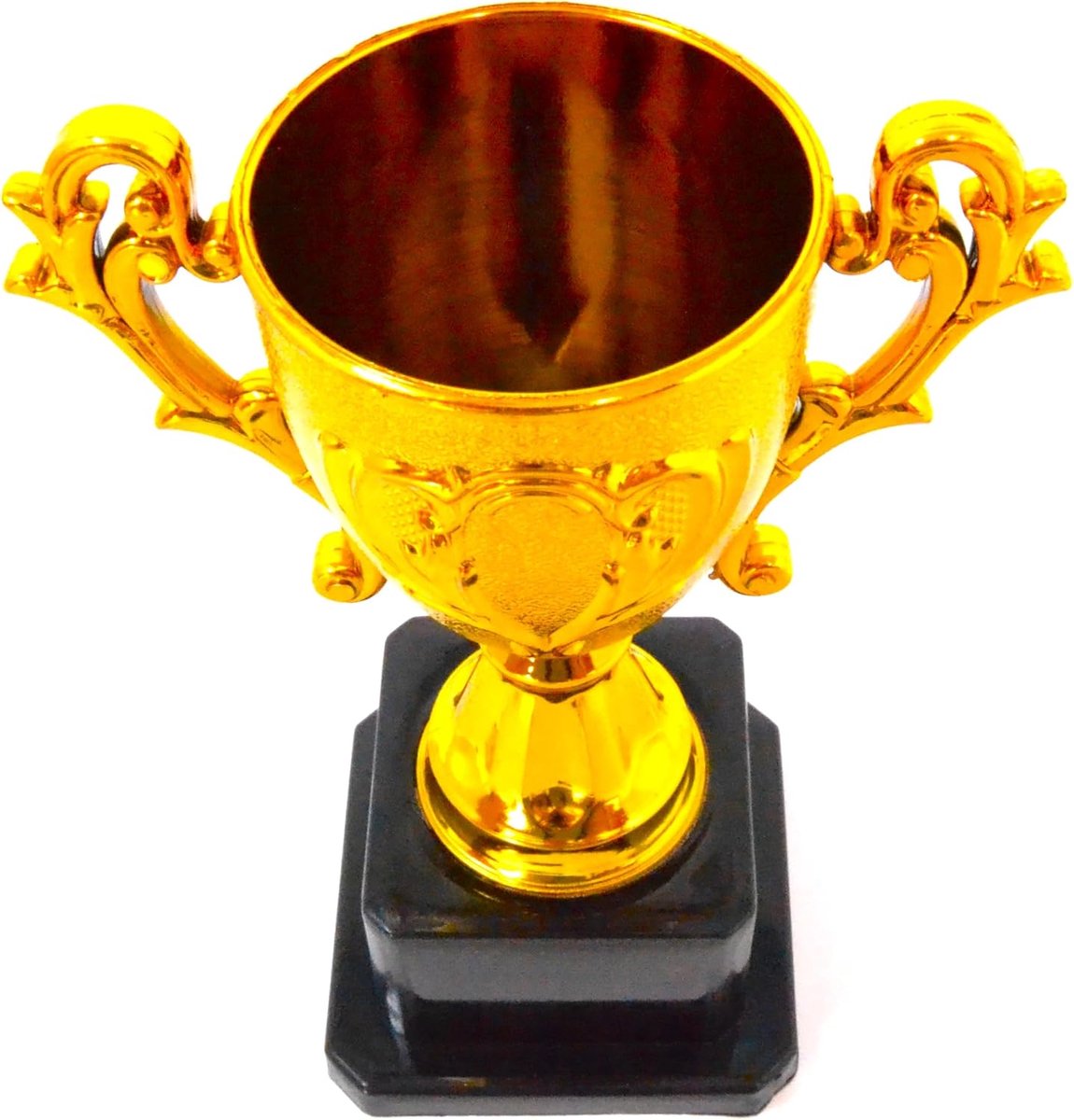 Trofee, goudkleurig, kunststof, 15 cm, winnaar voor kinderen, winnaar van de voetbalmeester, hardlopen etc