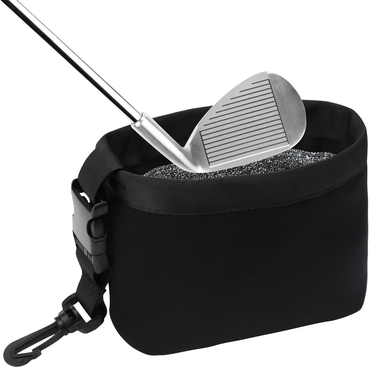 Golfbal-reinigingstas, golfclub, reinigingszak voor golfclubs, waterdichte tas, reinigingstas met afneembare clip, draagbare golfbaltas, wastas voor mannen en vrouwen