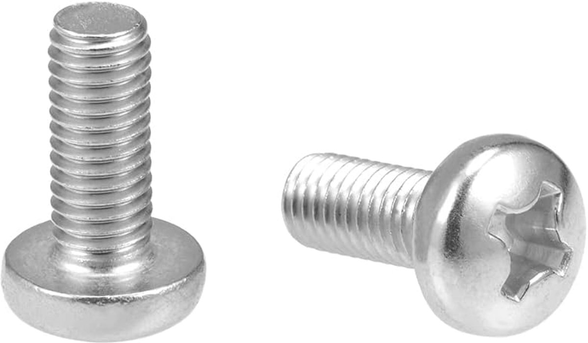 sourcing map 5 stuks machine schroeven kruiskop M8 x 10 mm zwenken kop bevestigingen bouten M8x20mm 5Pcs