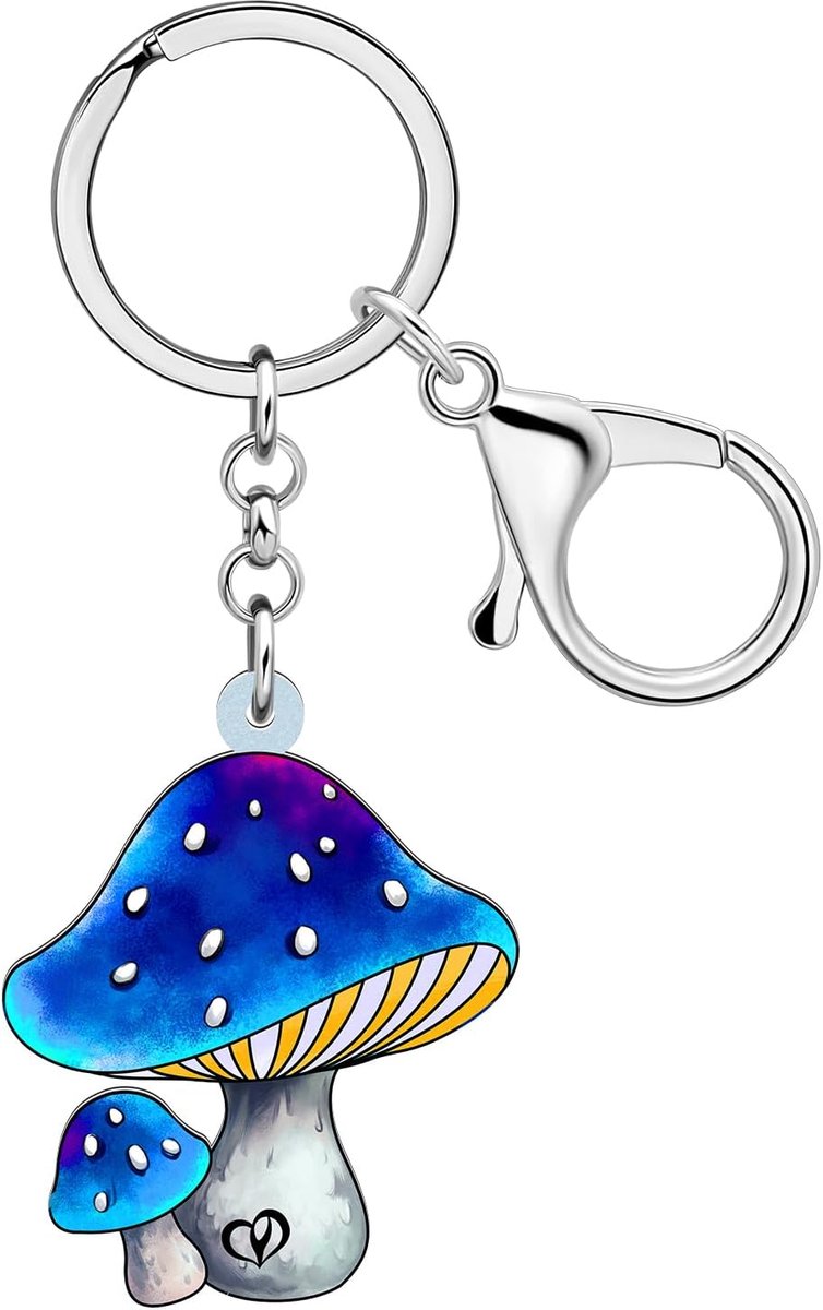 Schattige Paddestoel Sleutelhanger Rode Paddestoel Sleutelhanger Charms Voor Vrouwen Party Vakantie Geschenken Portemonnee Auto Rugzak Decor