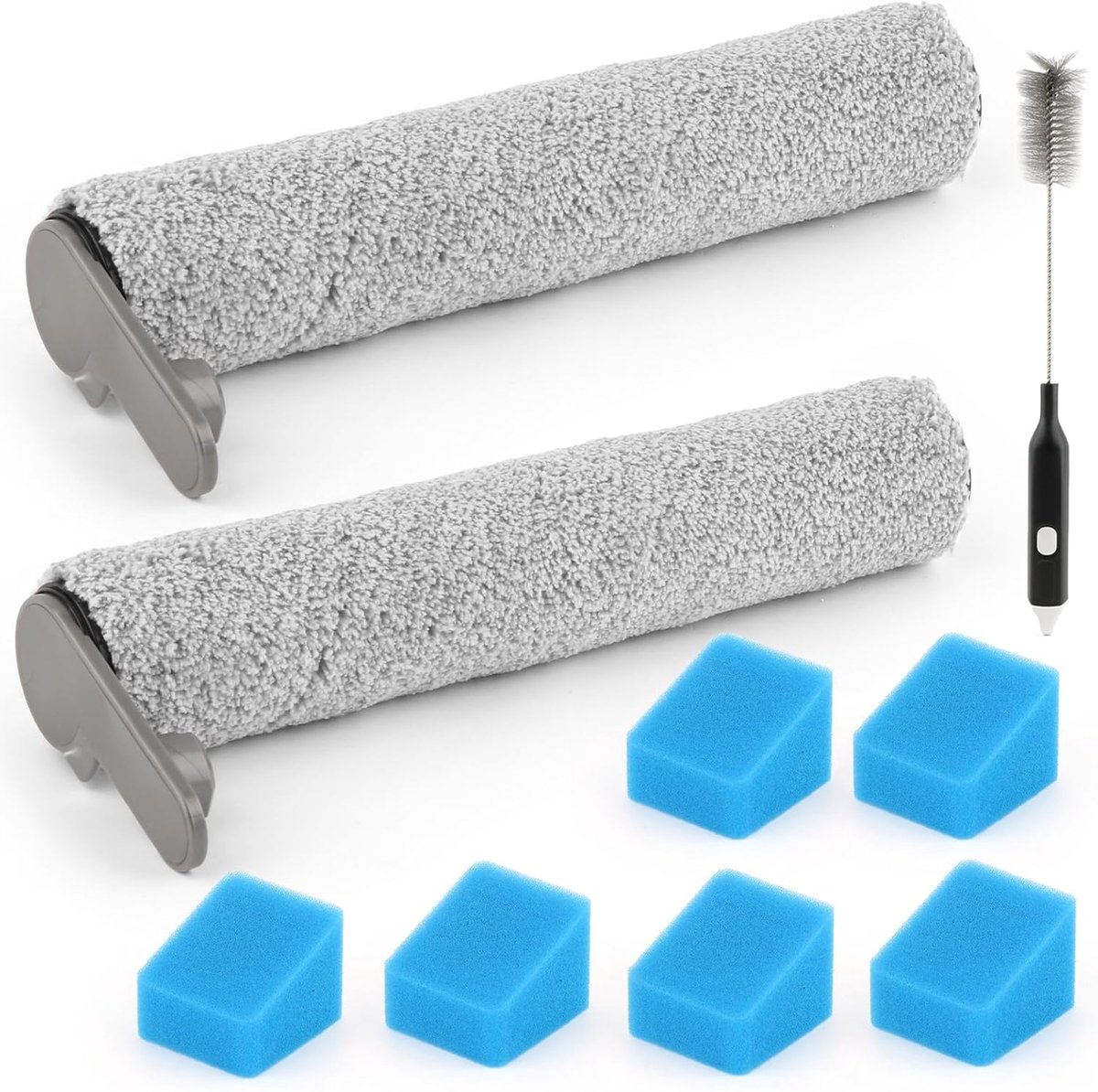 Reserveonderdelen voor JONR ED12 Pro nat-/droogzuiger, accessoireset voor JONR ED12 Pro borstelrollen, sponsfilter, watertankborstel, gereedschap