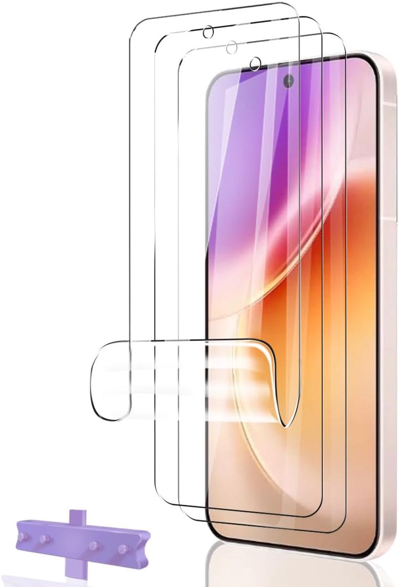 Displaybeschermfolie voor VIVO X300, TPU-folie 3 stuks, eenvoudige installatie, luchtbelvrij, krasbestendig, transparant, zacht, bescherming voor VIVO X300 gehard glas