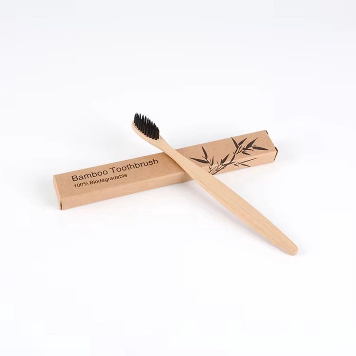 Bamboe tandenborstel 2x - Houten borstel - Eco-vriendelijk - Duurzaam gebruik - SnelShoppen
