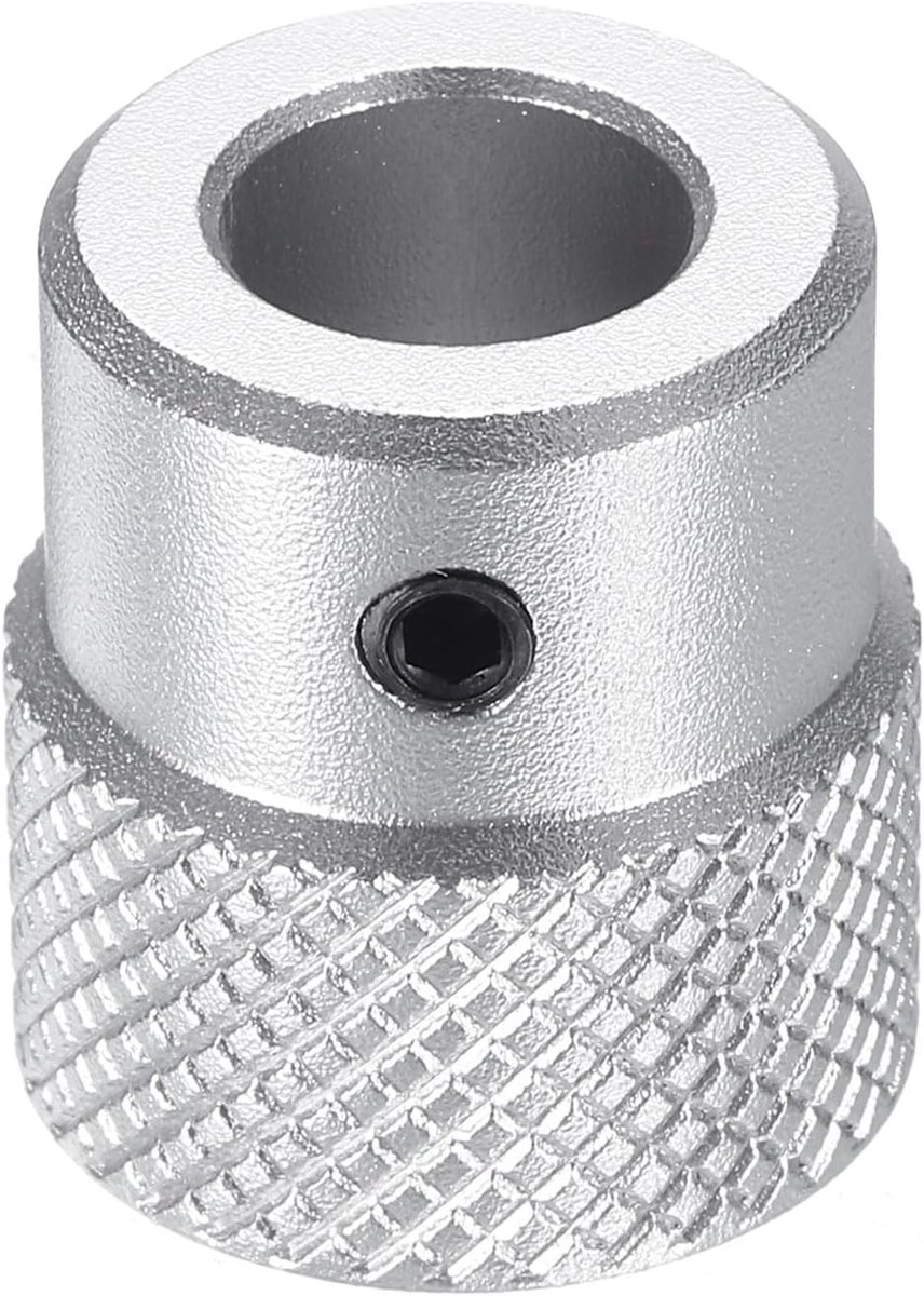 Aluminiumlegering handwiel 20 mm OD 10 mm boring aluminium freesmachine handvat machieedschap handwiel met moersleutel en 2 stuks schroeven, zilverkleurig