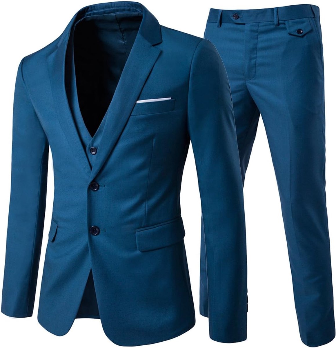 Slimfit, 3-delig pak, herenpak, colbert, voor bruiloft, business