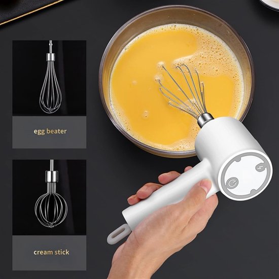Draadloze Garde - Mini Mixer Elektrisch - Keuken Assistent - 3 Snelheden Instelbaar - USB Oplaadbaar - Roze — afbeelding 5