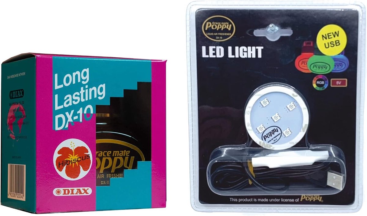 Luchtverfrisser 150 ml - Hibiscus - RGB verlichting - Creëer sfeer met kleuren - SnelShoppen