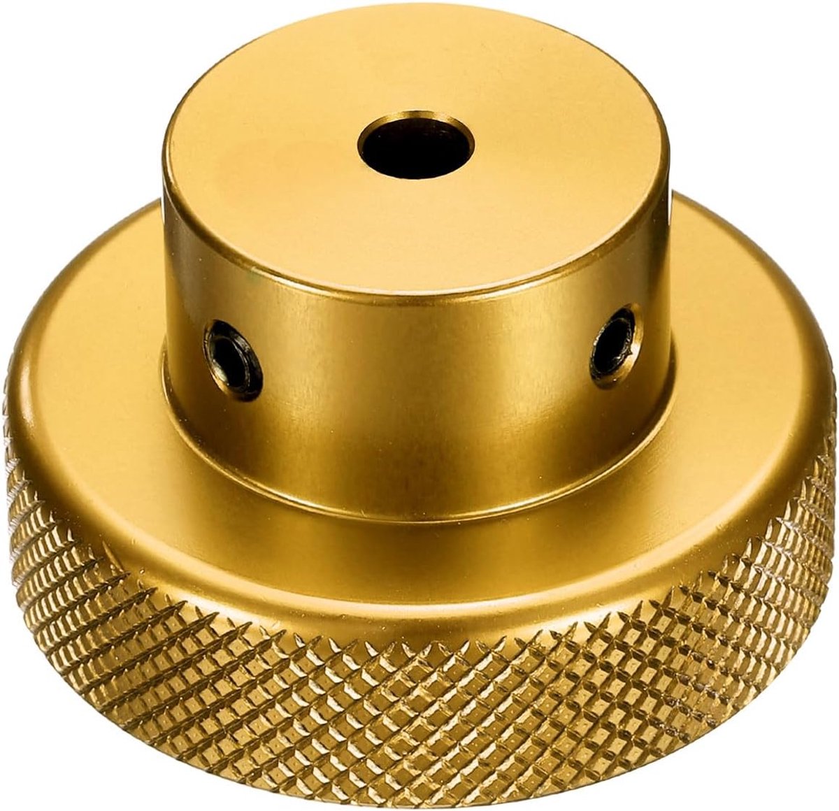 Aluminiumlegering handwiel 40 mm OD 4 mm boring aluminium freesmachine handvat machieedschap handwiel met sleutel en 2 stuks schroeven voor freesmachine draaimachine, goudkleurig