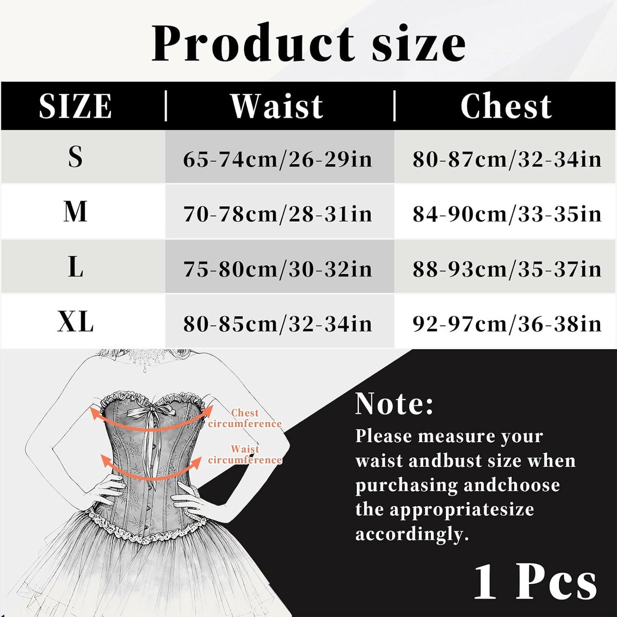 Korset voor dames, korset voor de taille, bustier voor dames, elegant, bustier voor dames, korset, top, korset, vintage, gothic