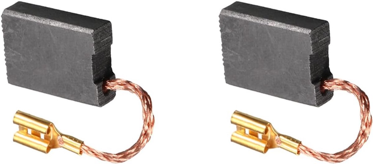 2 stuks koolborstels, [voor powermotor] – 22 mm x 16 mm x 6 mm/zwarte gouden tint