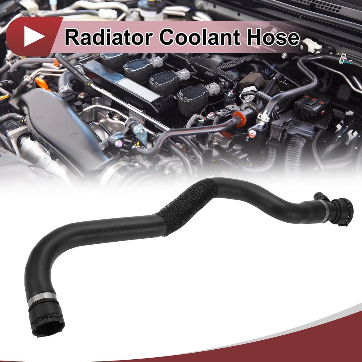 1 Stuks Radiator Koelslang voor BMW 530i 540i 2017-2020 Bovenste Koelretourleiding Nr.17128602870 Zwart Rubber