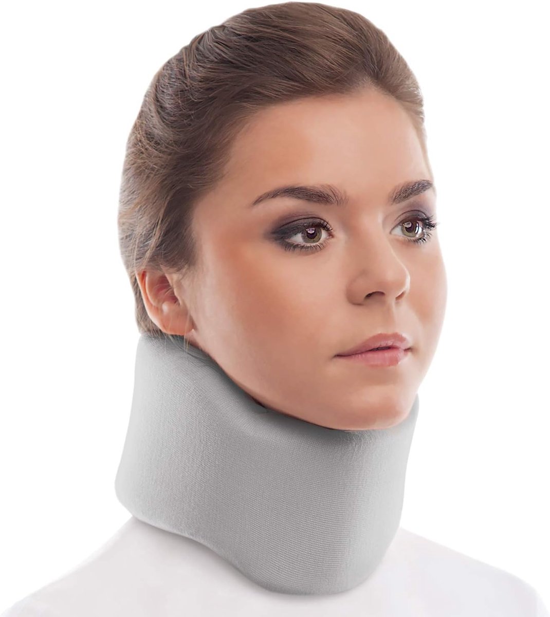 Cervicale Kraag, Medisch Apparaat Nek Steun - Helper Brace Cervicale Kraag, Houder Nek, Pediatrische Beschermer Zenuw Kussen 100% Katoen materiaal, Small grootte Grijs