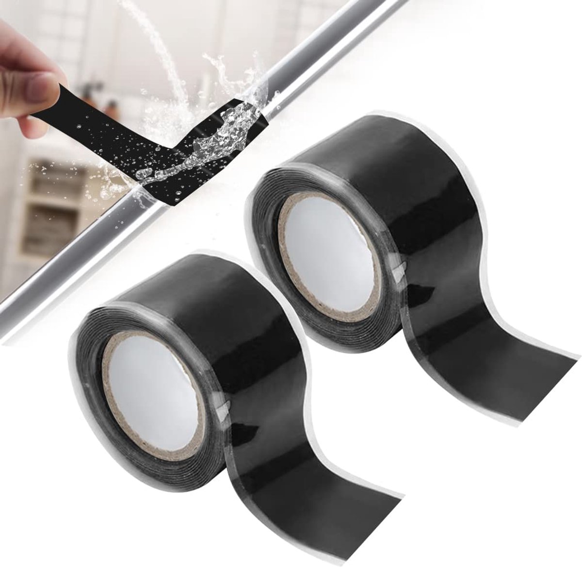 Zelfhechtende siliconen band, waterdichte afdichtband, zelfklevend