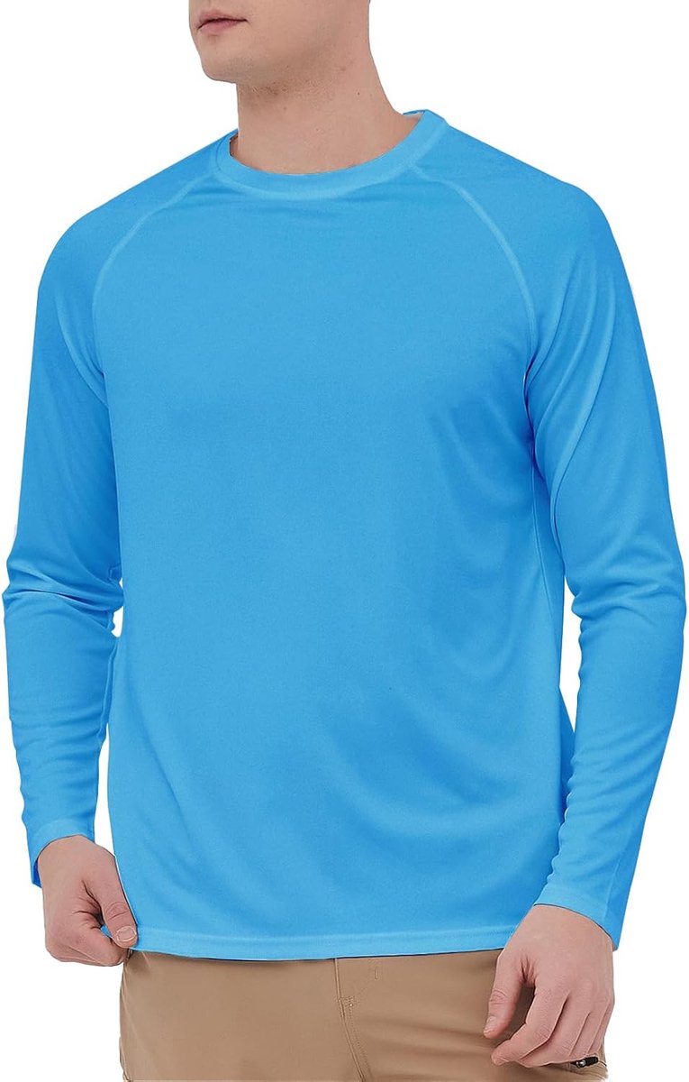 Rash Guard Shirts UPF 60+ UV-bescherming lange mouwen T-shirts sneldrogende surf zwemmen tops lichtgewicht ademend wandelen shirt watersport tops vest voor zwemmen hardlopen vissen