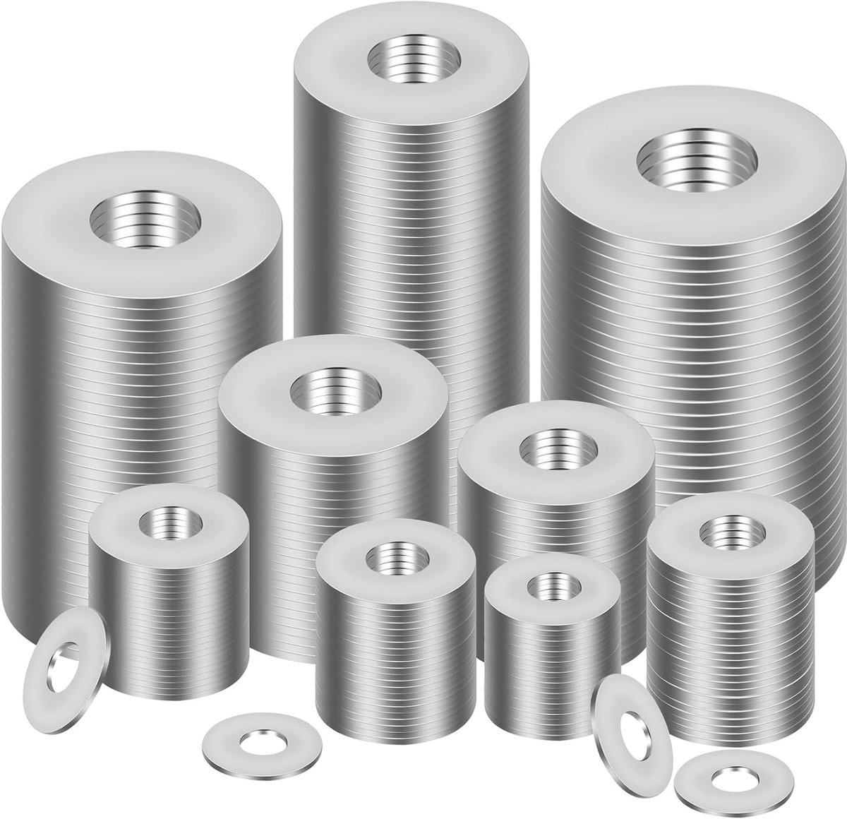 120 stuks M6 x 12 mm sluitringen roestvrij staal carrosserieschijven | Roestvrijstalen sluitringen voor reparaties in het huishouden, schroeven, bouten en moeren