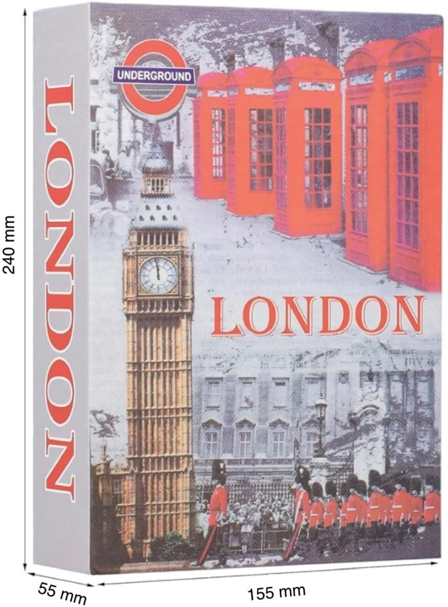opbergdoos London Souvenir Book - verborgen kluis medium - geheime opbergcontainer - SnelShoppen