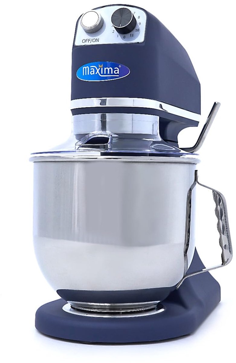 Kneedmachine 7 L - Staalblauw Matt - Met metalen tandwielen - Perfect voor deegbereiding - SnelShoppen