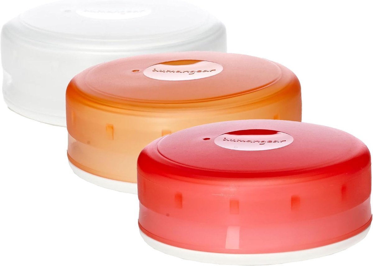 GoTubb 3-pack medium - transparant - hard container - eenvoudig met één hand te openen - SnelShoppen