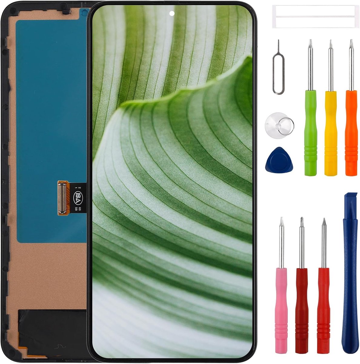 6,2 inch nieuwe TFT LCD-display, vervanging voor Pixel 8 GKWS6, G9BQD, GA04851 LCD-scherm, touchscreen, digitizer met verbeterde reparatiegereedschapsset, geen vingerafdrukfunctie