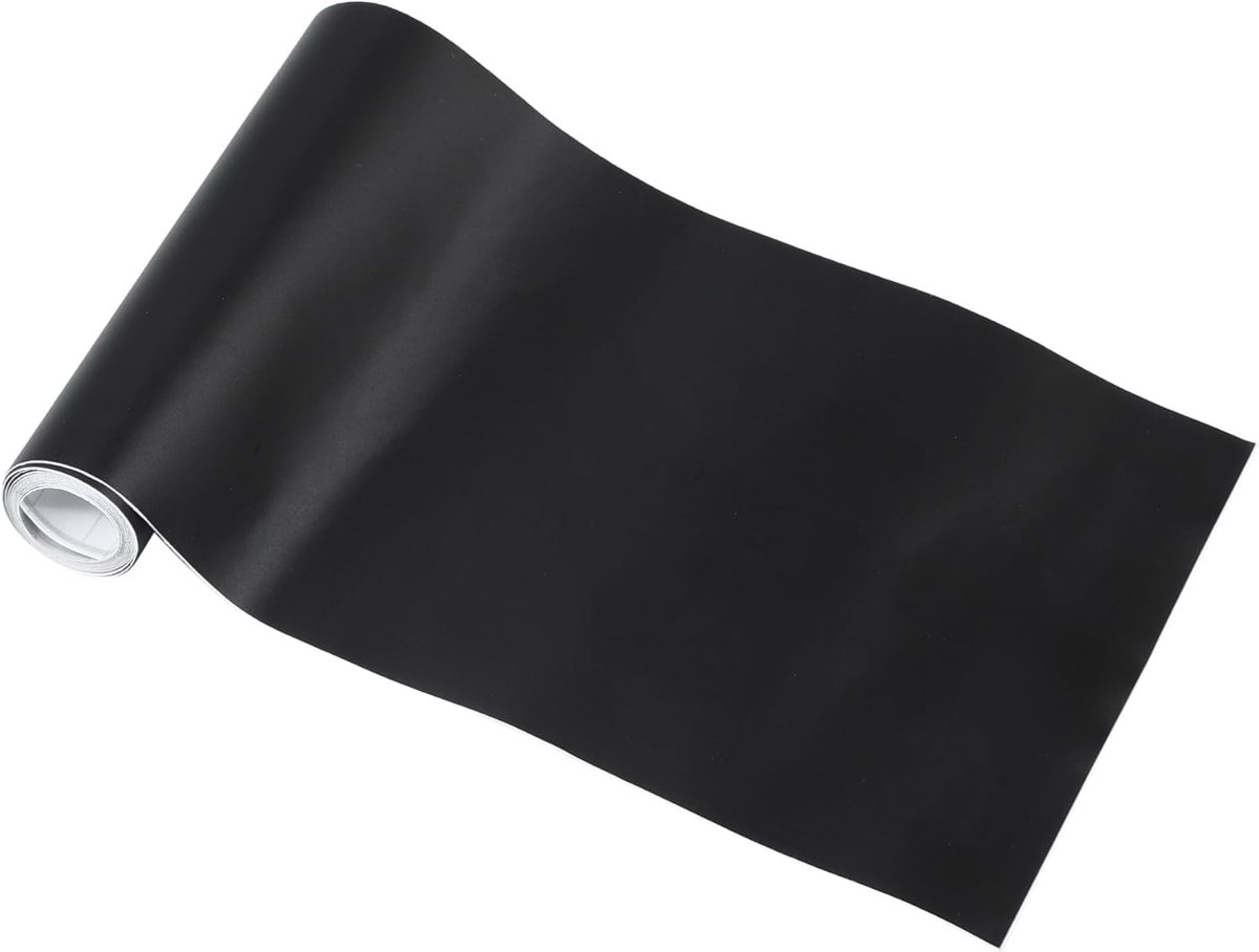Universele Auto Wrap Folie Vinyl Wrap Afdekking 1 m x 10 cm Beschermende PVC Matte Zwart 1 Stuk