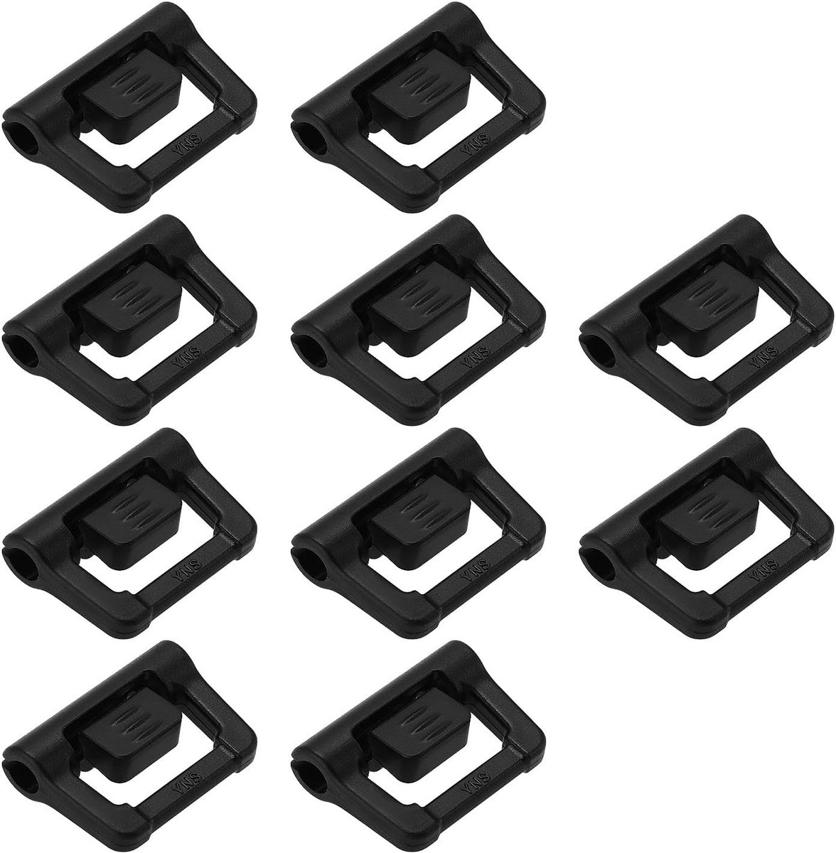 10Pcs Camping Tent Polen Haken Tent Sky Haken Plastic Haak Diafragma 4.8Mm Slide Breedte 18Mm Voor Outdoor Camping Luifels Opknoping Lichten