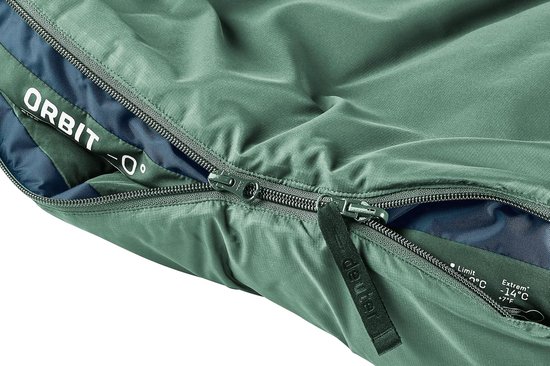 Synthetische Slaapzak - Outdoor Slaapzak - Kamperen en Hiken - Buitenmateriaal zonder naden - Tot 185 cm - Groen — afbeelding 4