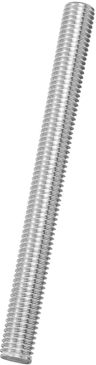 Draadstang compleet M10 x 110 mm, 316 roestvrij staal, draadstang rechts voor de montage van meubels, bevestiging 1,5 mm