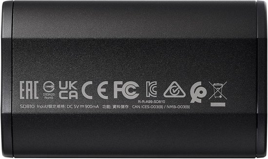 Externe SSD - Draagbare Opslag - Snelle Data Transfer - USB 3.2 Gen 2x2 - 500 GB - Zwart — afbeelding 5
