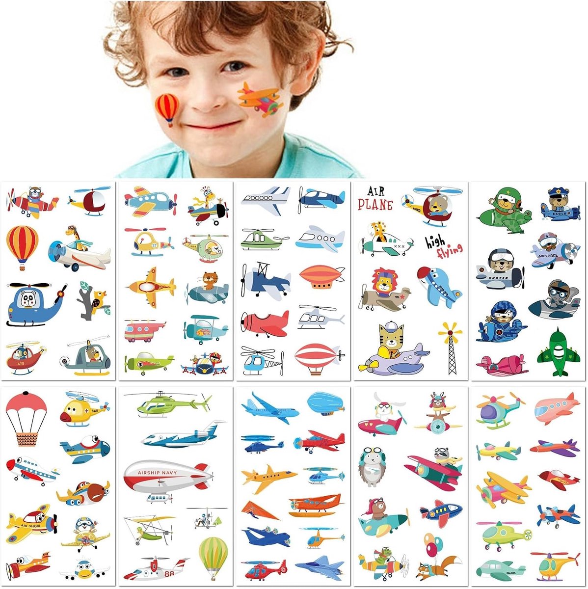 Tijdelijke Tattoos voor Kinderen Leuke Cartoon Stickers Jongens Meisjes Schattige Nep Tattoo Stickers Waterdicht Veilig