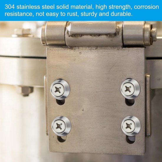 M6 Verzonken Afwerking sluitring, 10 stuks 15 mm Dia. 2,8 mm Grote 304 Roestvrij Staal Afwerking Cup Ring Schroef Bout Hoofd Pakking voor Industriële Bouw — afbeelding 4