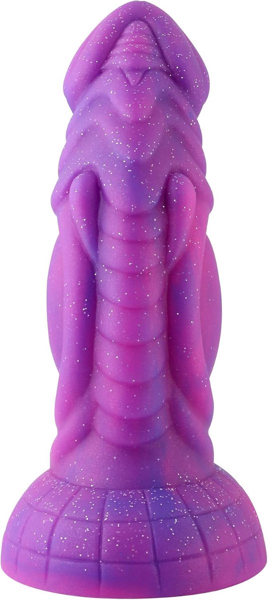 Dildo 18cm - paarse merman met zuignap - realistisch design - ideaal voor fantasieën - SnelShoppen