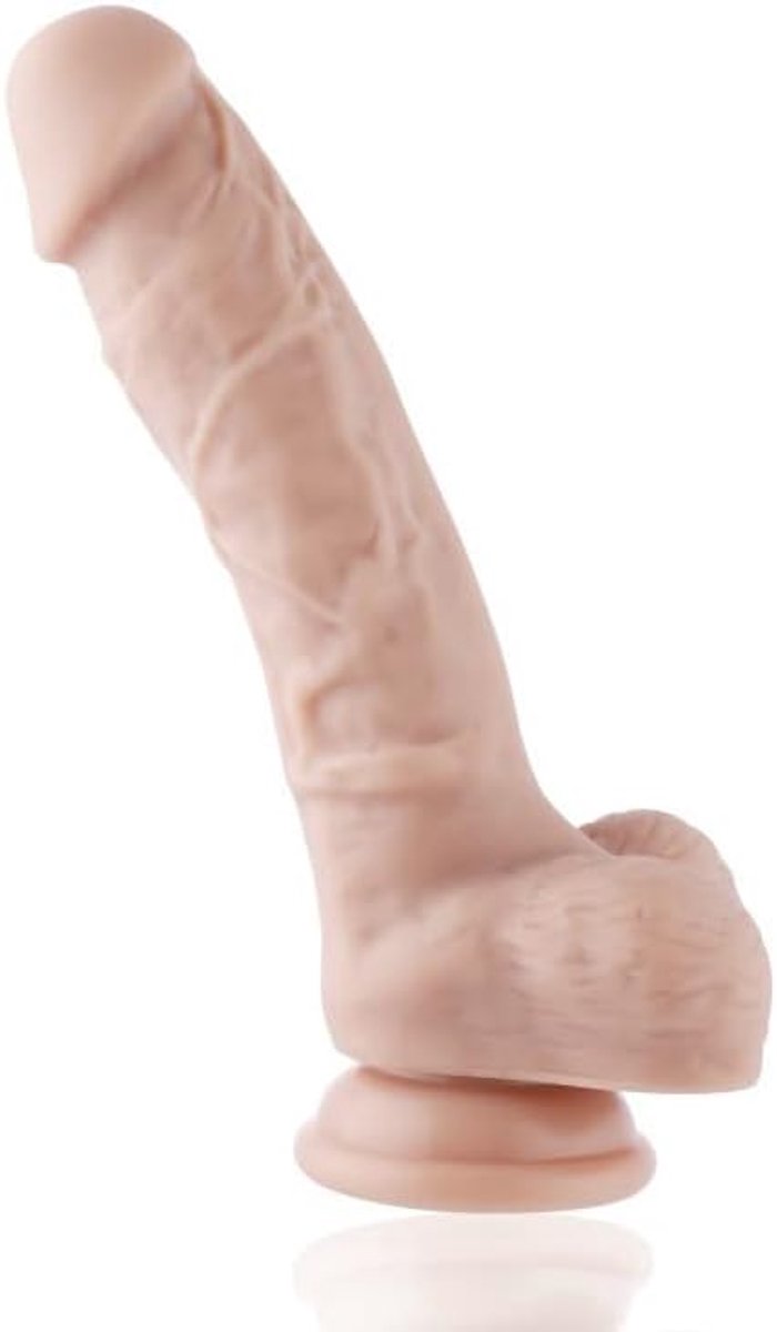 Dildo Medium 20-23 CM - KlicLok - Geaderde Schacht - Voor Intense Sensaties - SnelShoppen