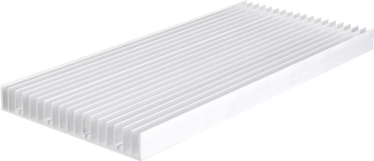 Koellichaam, 20mm aluminium warmteafvoerder 300 * 140 * 20MM 19 vinnen Transistoren halfgeleiderapparaten koeler voor hoogwaardige LED-lichtversterkertransistor