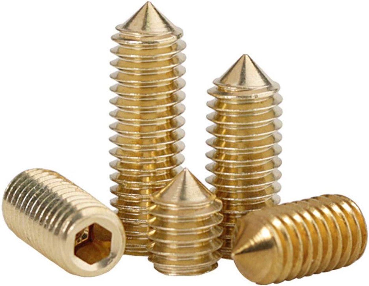Kegel Schroeven Zonder Kop Cone Punt Inbuskop Schroef Hex Madeschroef - M5×8mm,20 pcs