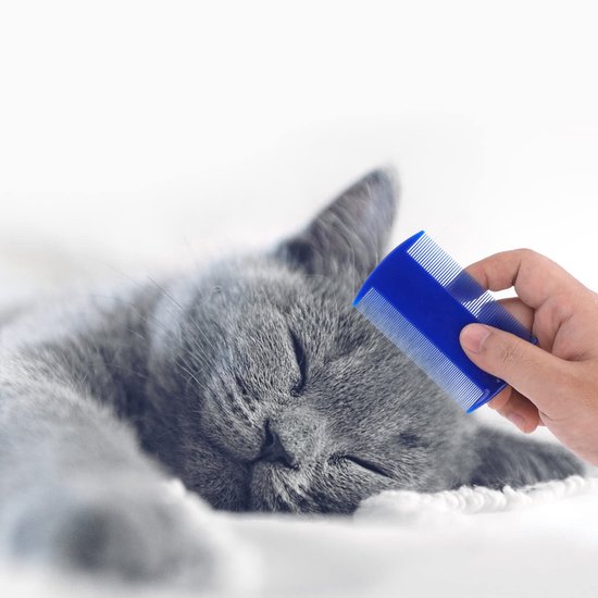 Hond Traanvlekkenverwijderaar Kam, 6 Stuks Kat Vlooienkam Verzorging Oog Borstel Huisdier Dubbelzijdige Kam Voor Kitten Puppy — afbeelding 3