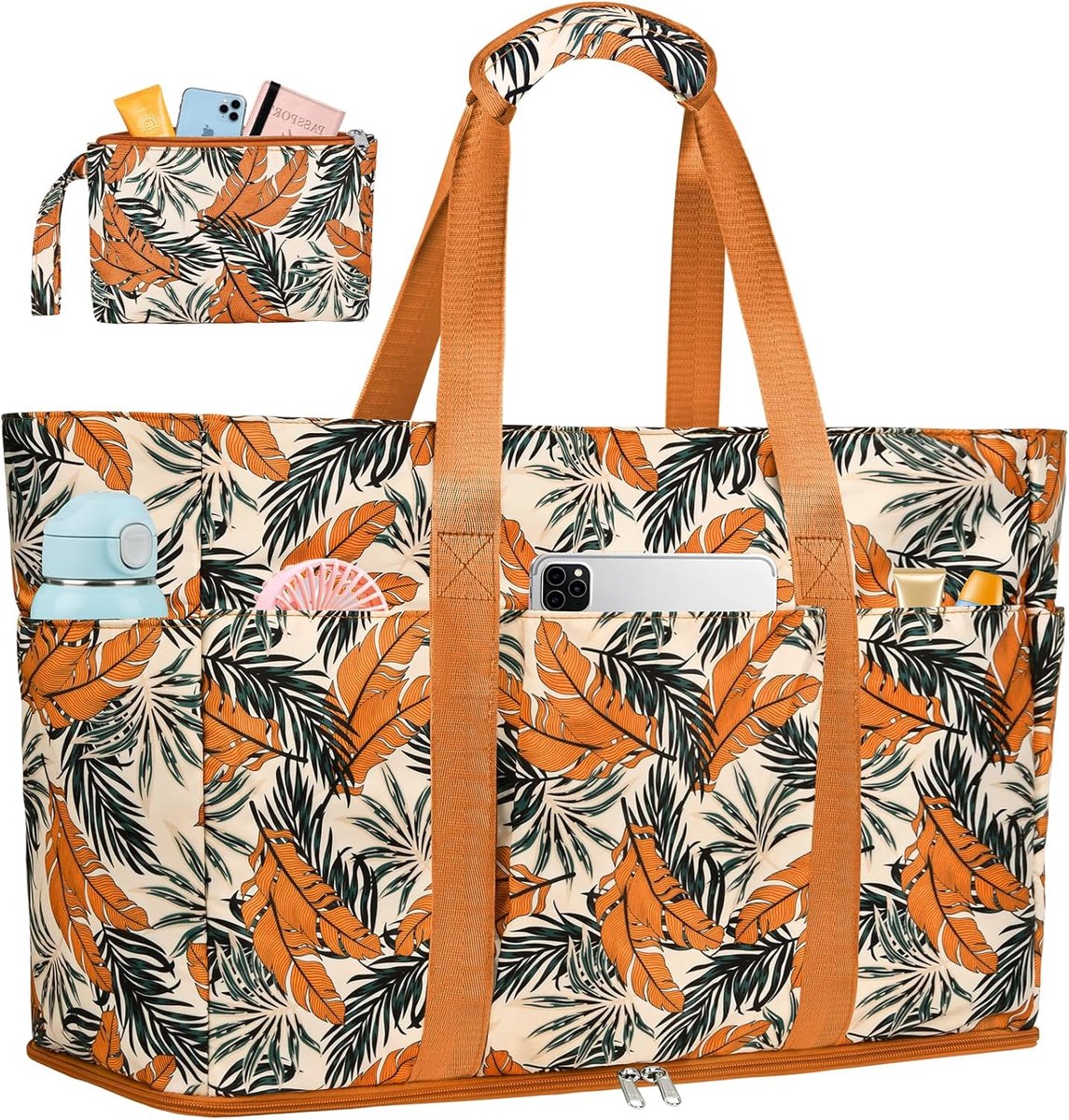 Strandtas XXL 45L - Waterdichte Opvouwbare Strandtas - Ruime Familie Tas - Ideaal voor Strand en Gym - SnelShoppen