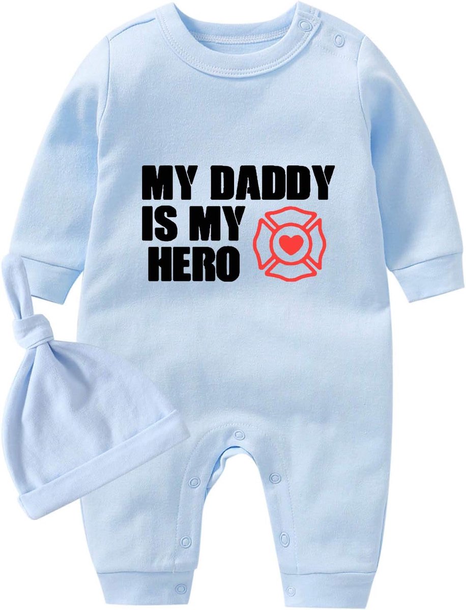 Babysuit outfit set - lange mouw - Baby Loves Rock print - perfect voor iedere baby - SnelShoppen