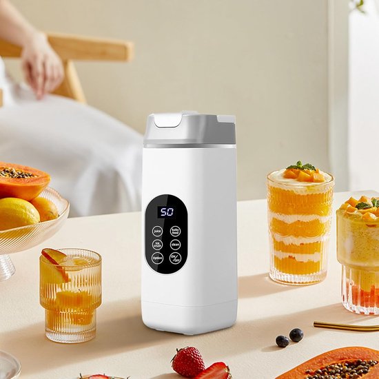 Draagbare Blender - USB Blender - Gezonde Dranken Maken - Efficiënt IJs Crushen - 9.9 x 9.4 x 9.9 cm — afbeelding 2