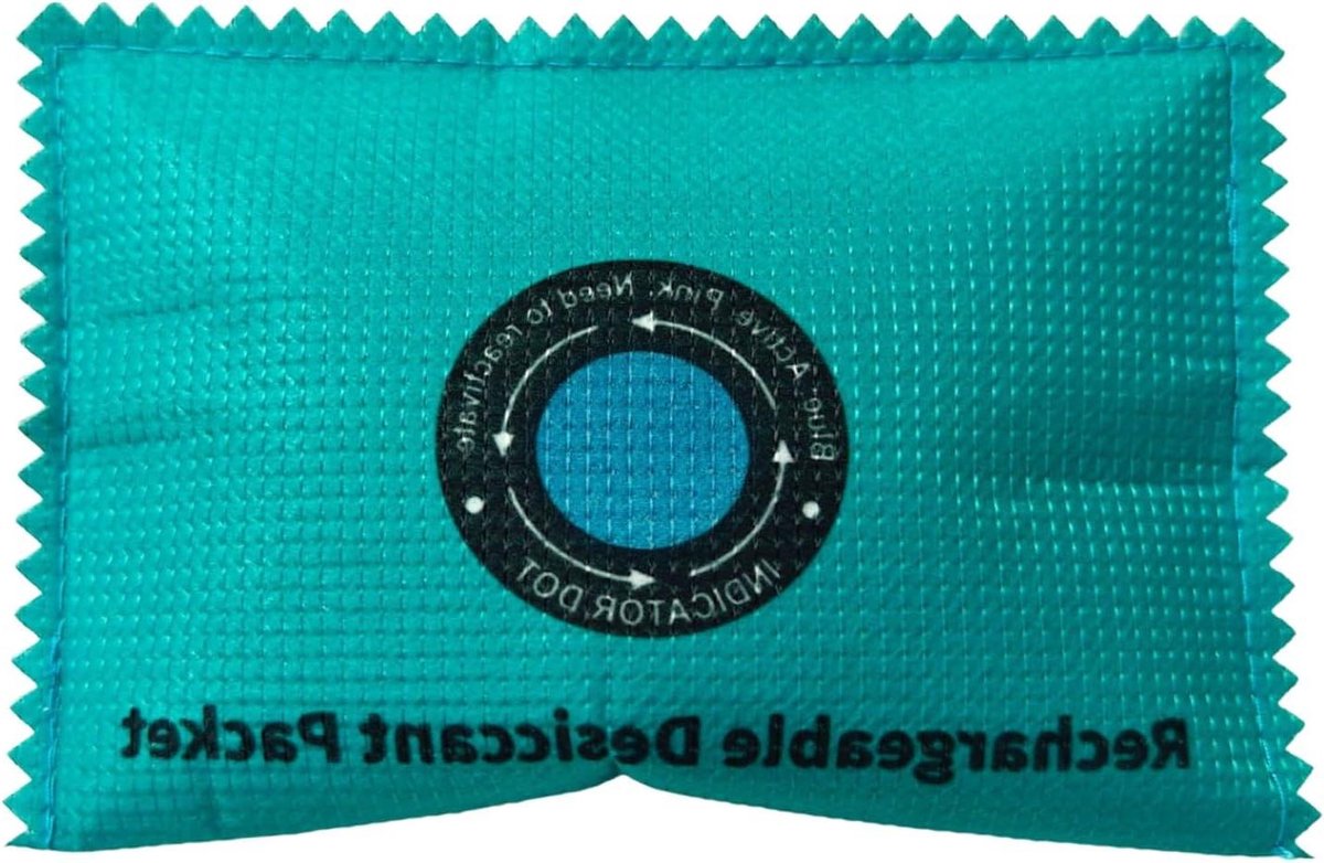 Herbruikbare Vochtvreters - Silicagel Zakjes - Vocht Absorberen - Kleurveranderende Indicatie - 100g - Blauw