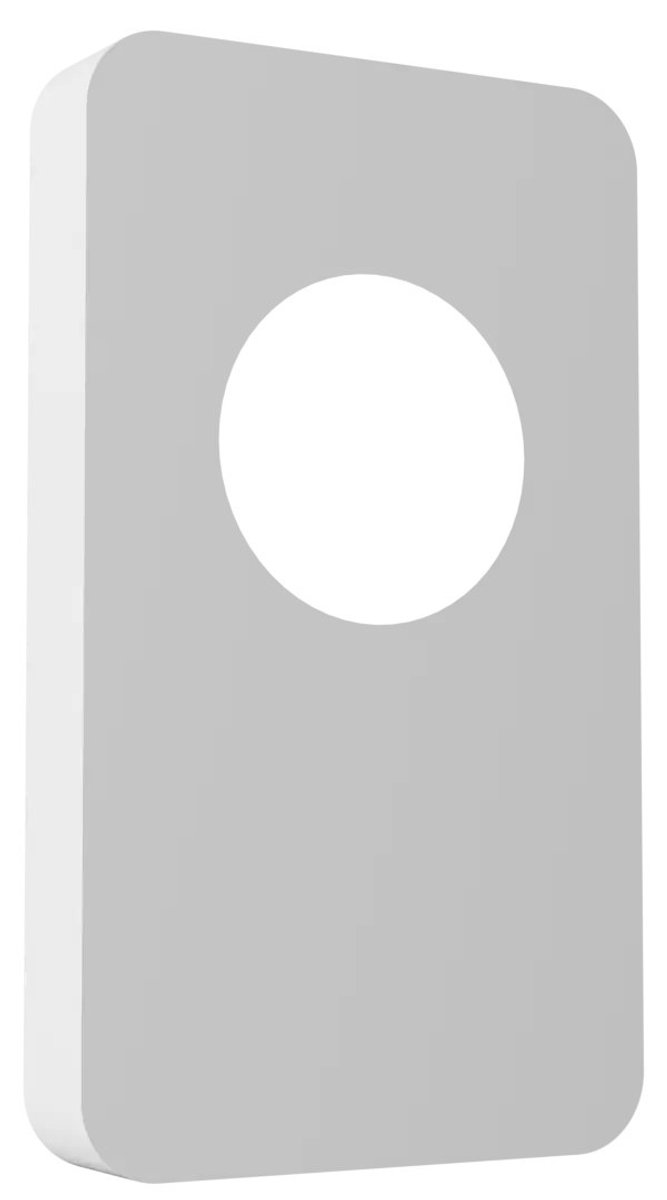 Nysit Cover wandlamp in wit staal, 1 lichtpunt, lichtbron niet inbegrepen, Premium-collectie