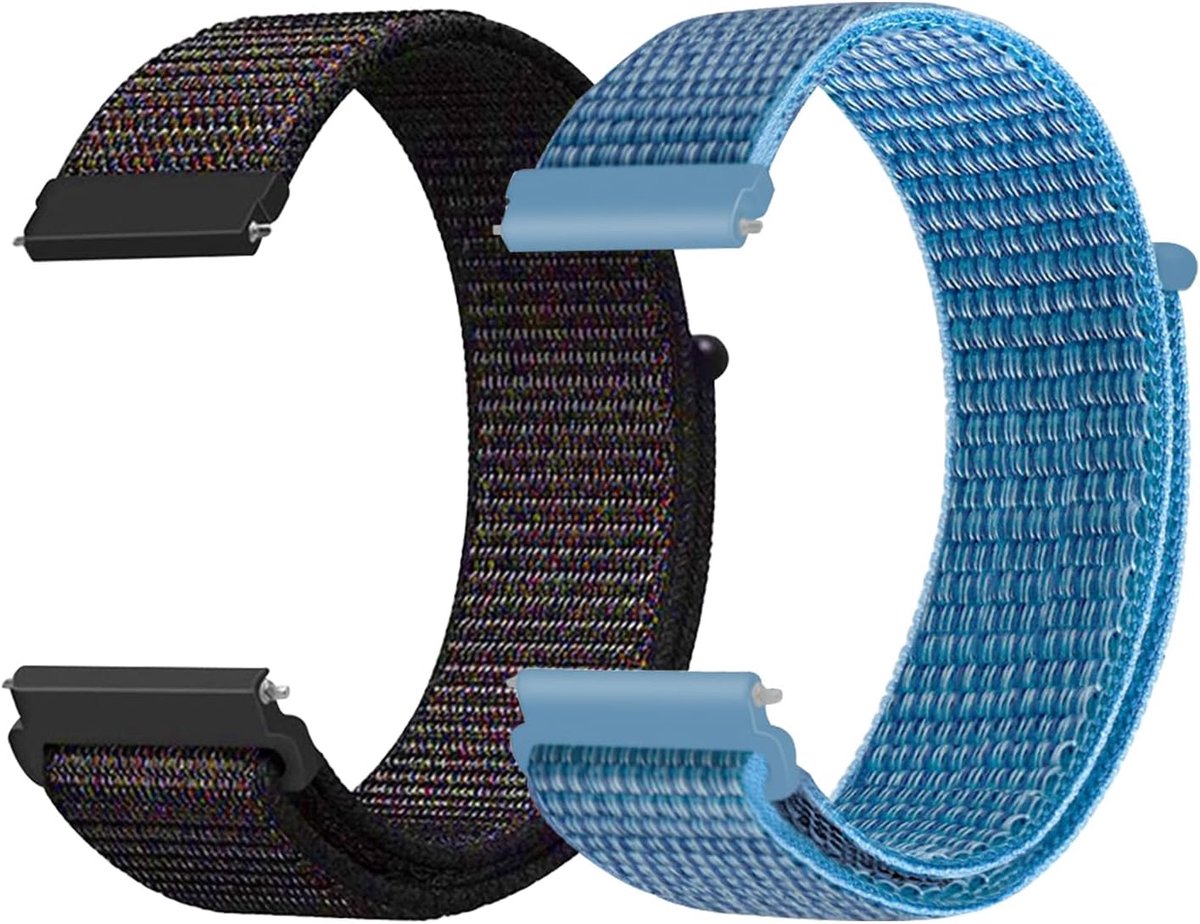 Nylon horlogeband 20mm - vervangbare armbanden - ademend en verstelbaar - perfect voor kinderen - SnelShoppen