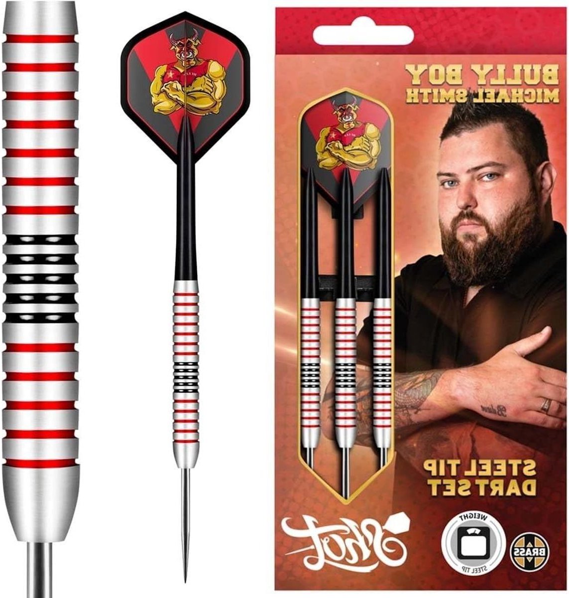 Dartpijlen - Stalen Darts - Precisie Werpen - Messing Barrel - 24 Gram - Veelkleurig