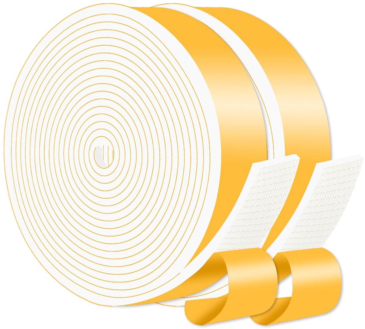 Sealing tape zelfklevend 25 mm x 3 mm - witte rubberen afdichting - eenvoudige installatie voor isolatie - SnelShoppen